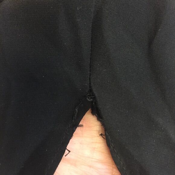 AMANDA UPRICHARD Sleeveless Silk Faux-Wrap Tulip Mini Dress Black XS - Picture 8 of 9